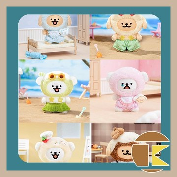 【7月預購】線條小狗繽紛日常搪膠毛絨套組 盲盒 公仔 玩具 盒玩 一中盒6入 可愛狗狗角色集合｜愛蛋客