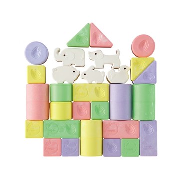 日本People 彩色米的動物積木組合