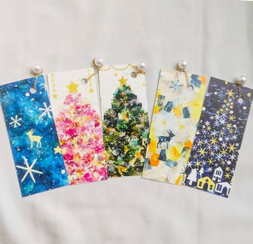聖誕．冬季書籤 (5入組)