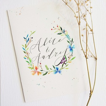 專屬訂單 - 客製化 手工繪製 賀卡 卡片