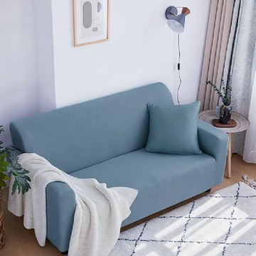 彈力全包沙發套  92%聚酯纖維+8%氨綸  多種款式可選  支持手洗機洗  190~230cm  灰藍色  1個
