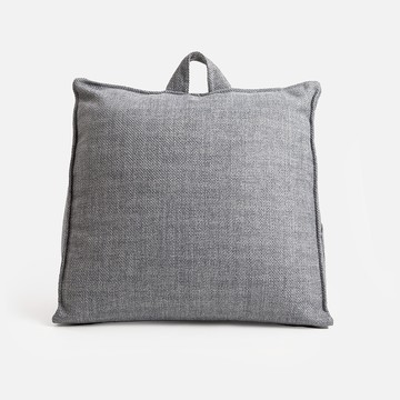 厚編棉絨環保棉三角大靠墊 灰