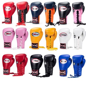 泰國正品twins系帶拳套拳擊散打格斗泰拳成人男 女比賽強訓練手套