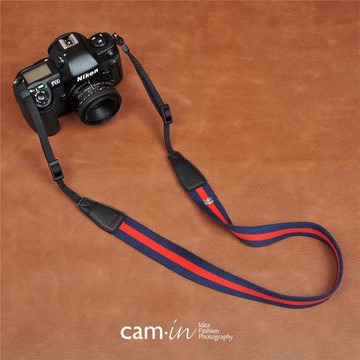 cam-in 棉織系列專業時尚相機背帶 通用接口 cam8077