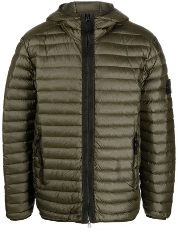 Stone Island - Compass-patch padded jacket - men - Polyamide/Duck Feathers/Polyamide - S - Green