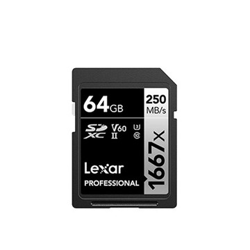 Lexar Professional 1667x SDXC UHS-II  64G記憶卡 SILVER 系列
