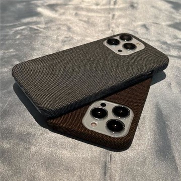 高檔編織適用蘋果手機殼適用iPhone17半包16promax防摔15簡約14軟