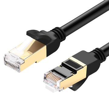 UGREEN 0.5M CAT7網路線 F/FTP 黑色