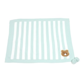 Mother garden 毛毯 毛絨熊熊  綠色  70 x 100cm