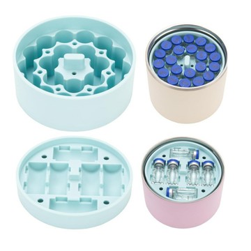 洛陽牡丹 肽類儲存小瓶內膽套裝溶液冷藏器小罐收納盒相容Hydrapeak食品罐