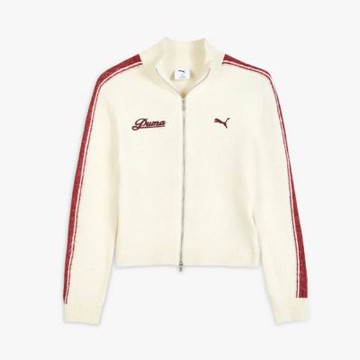 【PUMA官方旗艦】流行系列Retro Tape合身針織立領外套 女性 63571987