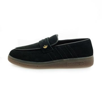 adidas 男女鞋 HANDBALL SPEZIAL LOAFER W 休閒鞋 樂福鞋 黑色 LC3892