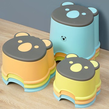 北歐ins網紅塑料小凳子矮凳家用客廳茶幾創意可愛兒童凳卡通板凳