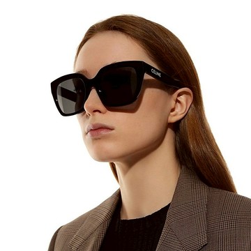 CELINE｜CL40198F-01A  膠框太陽眼鏡【葛洛麗雅眼鏡】