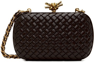 Bottega Veneta 棕色结饰手拿包