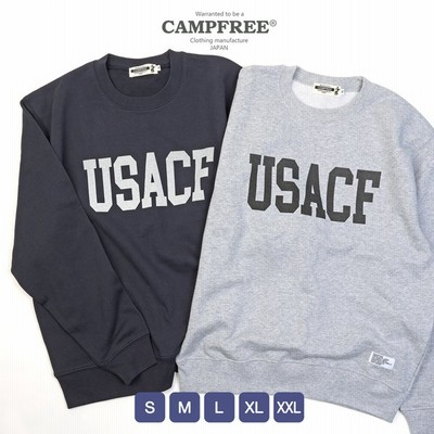 Campfree キャンプフリー スウェットトレーナー メンズ レディース スウェット トレーナー メンズトレーナー カレッジ ロゴ 緑 ベージュ アースカラー 通販 Lineポイント最大get Lineショッピング