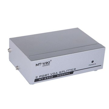高清VGA分配器電腦接電視/投影機1進2出/VGA 2對1 螢幕分配器  250MHZ(鐵製)