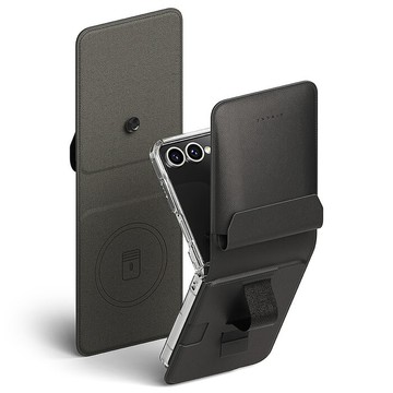 Rearth 三星 Galaxy Z Flip 7 (Ringke Folio) 磁吸翻蓋式保護皮套棕