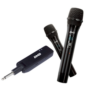 【BMB WH-210 無線麥克風組】清晰人聲｜摺疊接收器｜K歌首選｜支援多平台｜輕巧好收納
