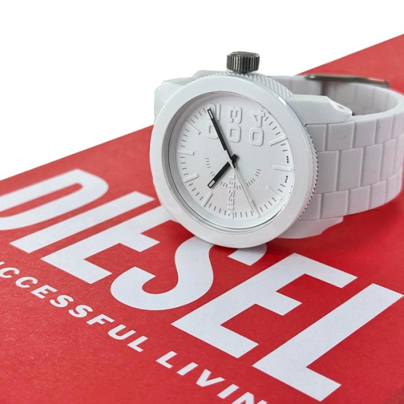 ディーゼル ペアウォッチ 腕時計 手表 お揃い ホワイトラバー