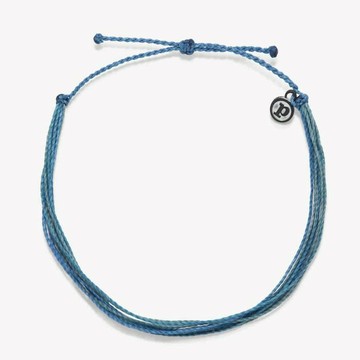 Pura Vida MEN'S ALPINE 高山深藍防水蠟線可調式衝浪腳環