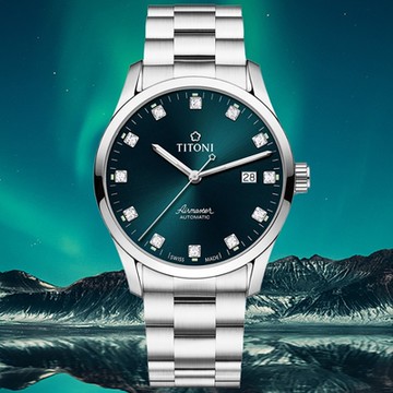 TITONI 梅花錶 空中霸王系列 經典簡約機械腕錶 新年禮物 推薦 送禮 39mm / 83743S-682