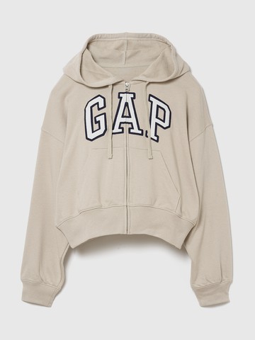 寬鬆版Gap Logo法式毛圈布拉鍊連帽外套
