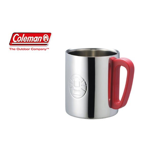 コールマン ダブルステンレスマグ 300 レッド 170-9484 アウトドア キャンプ 用品 マグカップ コップ