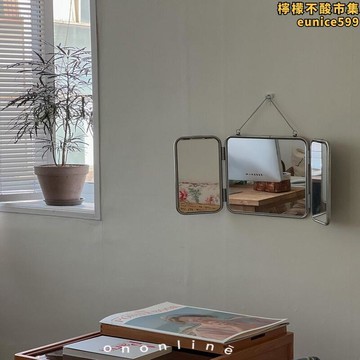 不鏽鋼掛牆鏡浴室簡約化妝臺民宿高清裝飾鏡
