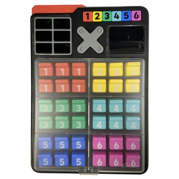 GIIKER 計客 智能數獨 2500個謎題 即時裁判 提示功能 自動計時器 1v1對戰 4歲以上適用  黑色  1個