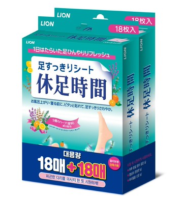 Kyusoku Jikan Cooling Sheet for Legs 18 Sheets Double Edition (18 sheets+18 sheets)