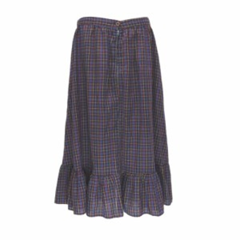 80's vintage Ms Tops USA Tartan check long skirt 80年代