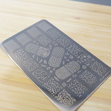 BEnails美甲轉印鋼板 瘋狂曼菲斯-藥丸(大方版)BN022-2美甲DIY