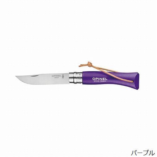 オピネル OPINEL ステンレススチール 革紐付 #7 Colorama