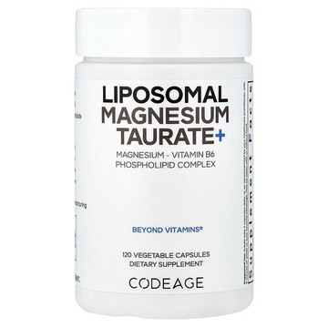 Codeage, 脂質體牛磺酸鎂 +120 粒素食膠囊