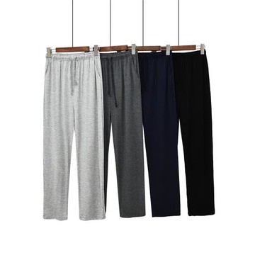 男士睡褲長褲 莫代爾休閑運動家居褲夏季寬松大碼瑜伽褲