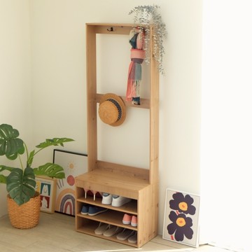 EASY HOME | 可吊掛座式鞋櫃收納9雙鞋-雙色可選-3256 鞋櫃 鞋架 穿鞋椅 穿鞋櫃 玄關櫃 矮凳 台灣製