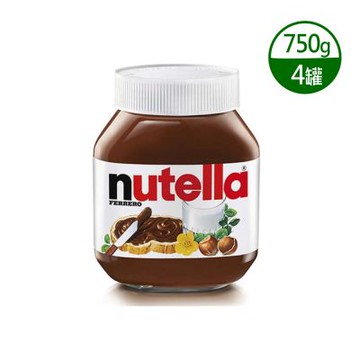 能多益 nutella 榛果可可醬x4罐(750g)