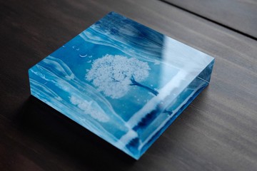 壓克力水晶畫 - 因緣築起的一棵樹