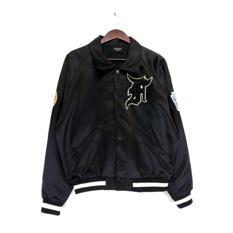 フィアオブゴッドFEAR OF GOD □ 【 FIFTH COLLECTION Satin Manuel Baseball Coaches  Jacket 】 サテン マニエル ベースボール コーチ ジャケット 31492 | LINEブランドカタログ