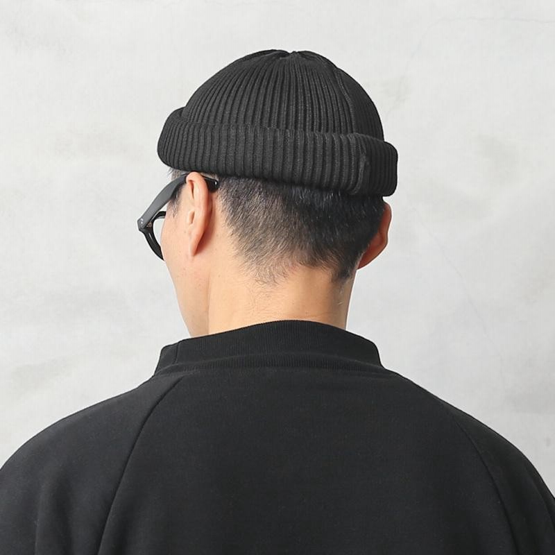 ROTOTO ロトト R5021 COTTON ROLL UP BEANIE コットンロールアップ