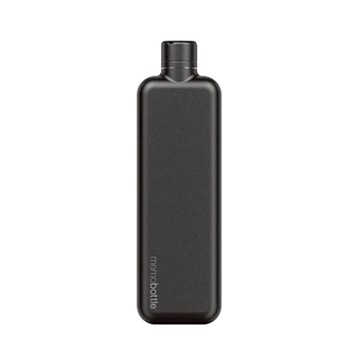 Slim memobottle 不鏽鋼薄型輕旅水瓶（黑）