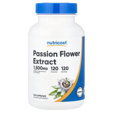 Nutricost, 西番蓮提取物，1500 毫克，120 粒膠囊