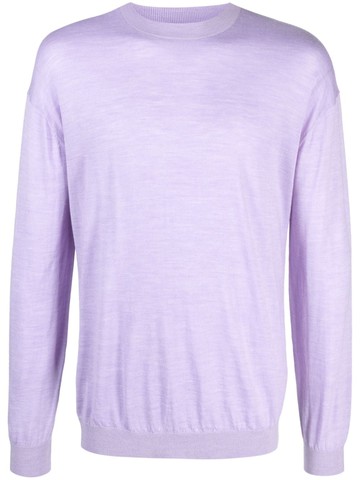 Nanushka - merino crew-neck T-shirt - men - Fabric - XS - Purple