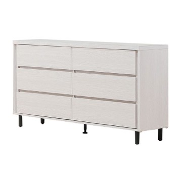 文創集 萊迪5.1尺六抽斗櫃-152x40x82cm免組