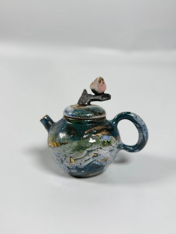 深海窯變棲鳥茶壺