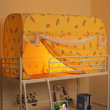 蒙古包蚊帳學生宿舍免安裝遮光床簾一體寢室上下鋪男女生通用新款