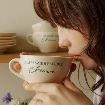 韓國 HÔTEL827 慵懶時光 陶瓷馬克杯（270ml）開心果綠