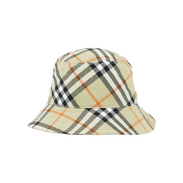 BURBERRY 戰馬圖案格紋帆布漁夫帽(淺鼠尾草綠) 80947981