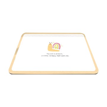 廚衛防滑皮革杯盤吸水墊 彩虹蝸牛  40 x 30cm  彩虹鍋牛  1個